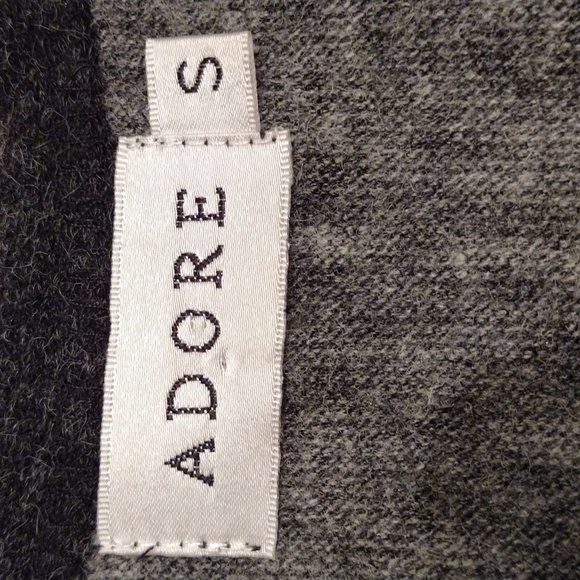 ADORE Sweater Dress, Size S, Dark Gray, Red, Blue, Yellow - Picture 4 of 6